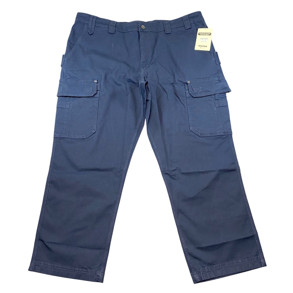 Duluth Trading Co Duluth Flex Fire Hose Cargo Pants Navy Blue 46x30